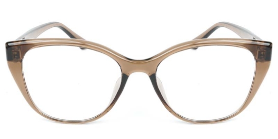 Cat Eye TR90 Brown Glasses