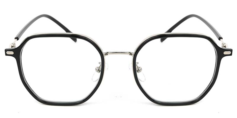 Geometric Glasses Black