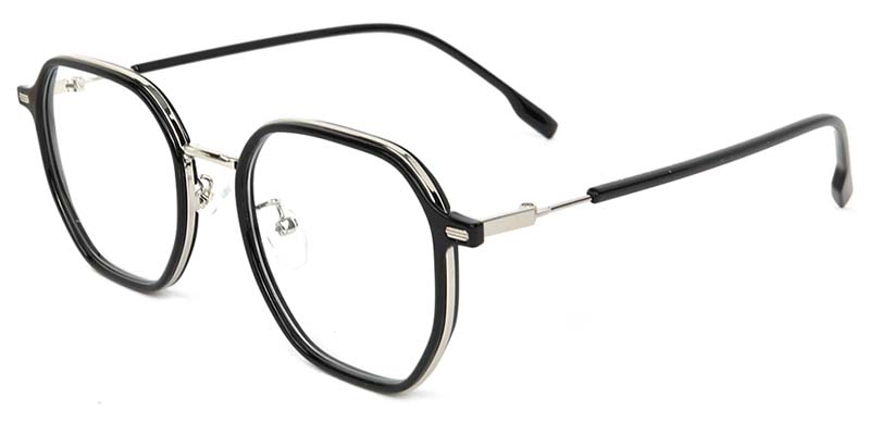 Picture of Geometric TR+Metal Black Glasses