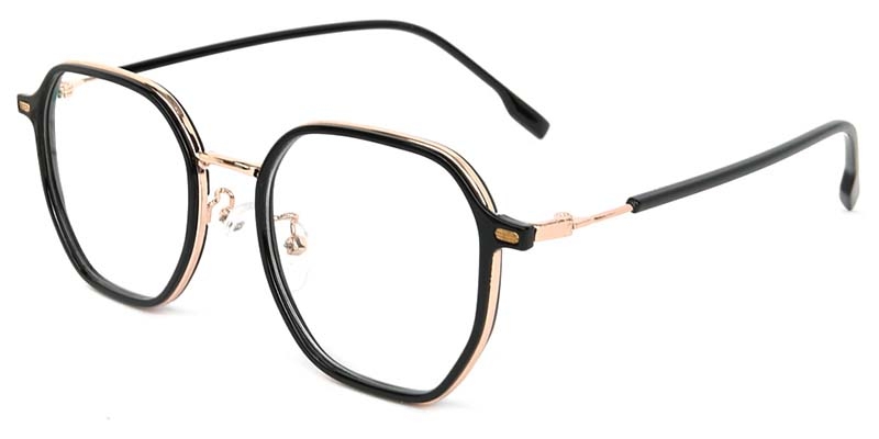 Picture of Geometric TR+Metal Black Glasses