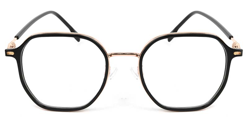 Geometric Glasses Black