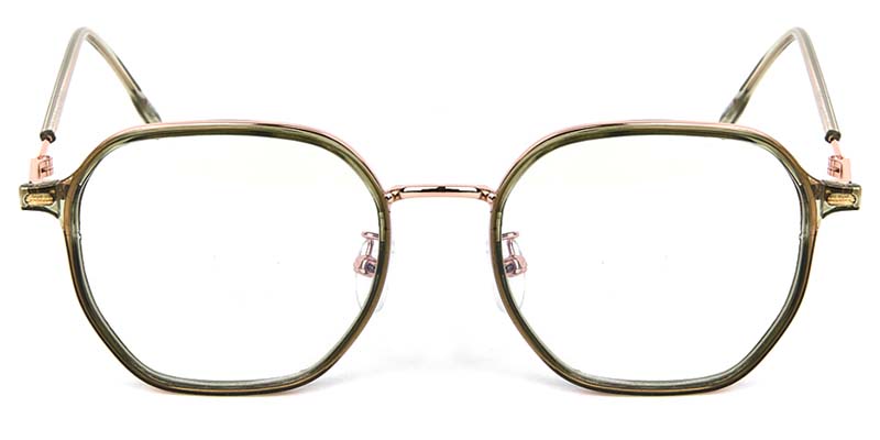 Geometric Glasses Green