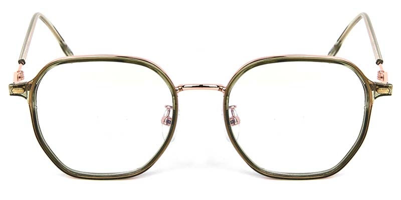 Picture of Geometric TR+Metal Green Glasses