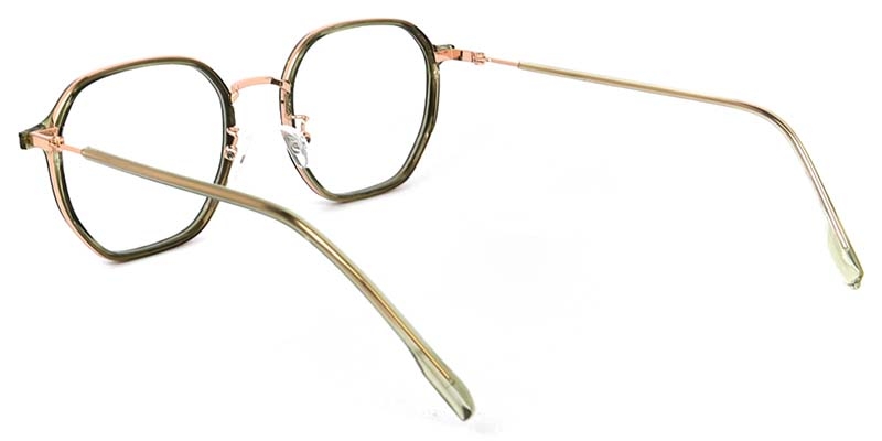Spirit Geometric Green Glasses Affordable Prescription Glasses 