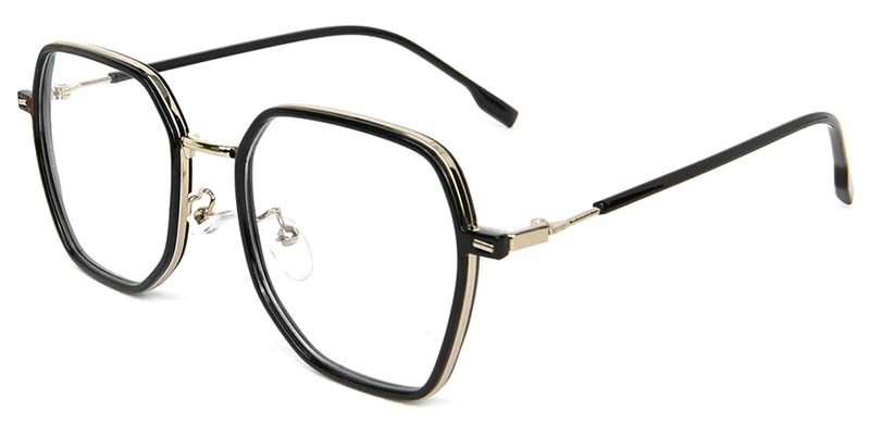 Picture of Geometric TR+Metal Black Glasses