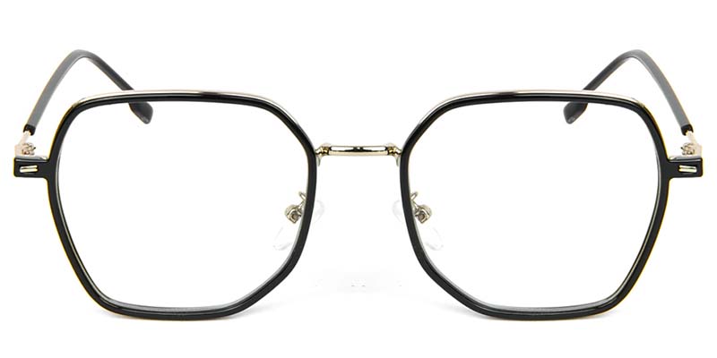 Geometric Glasses Black