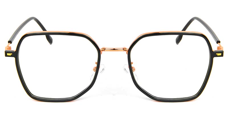 Geometric Glasses Black