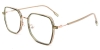 Picture of Geometric TR+Metal Green Glasses