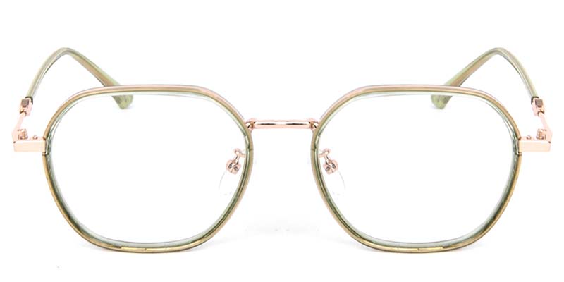 Geometric Glasses Green