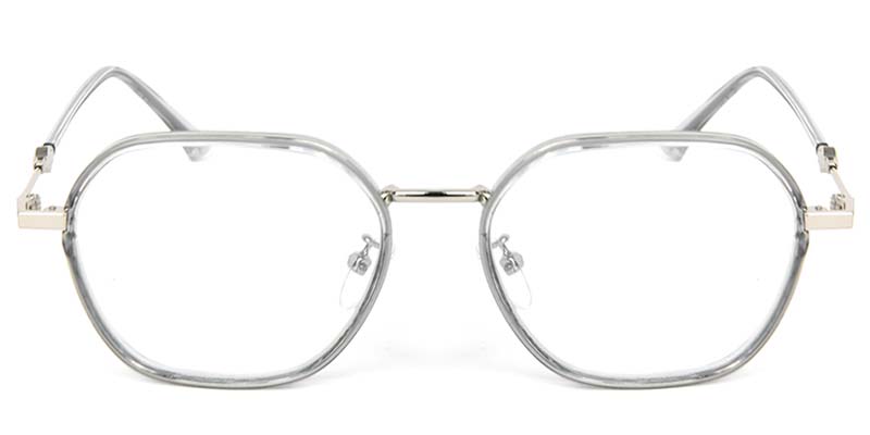 Geometric Glasses Gray