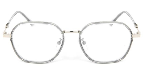 Geometric TR+Metal Gray Glasses