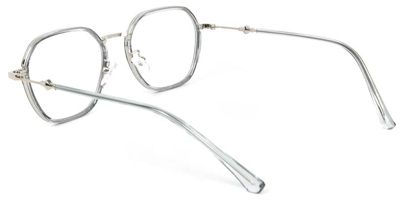 Picture of Geometric TR+Metal Gray Glasses