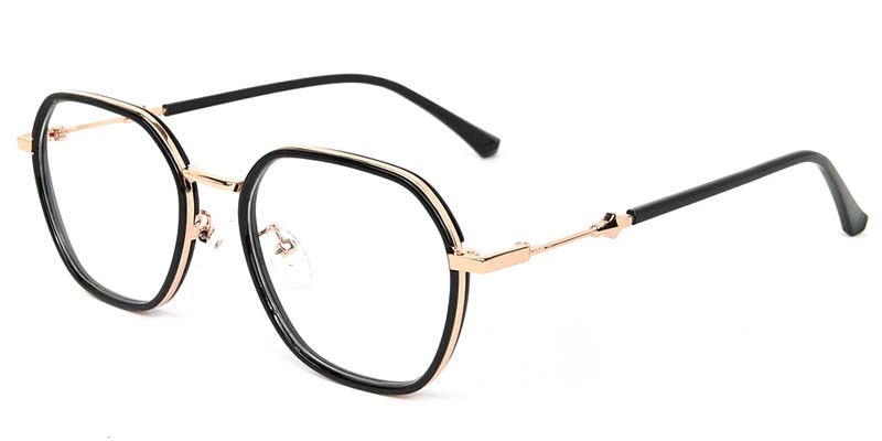 Picture of Geometric TR+Metal Black Glasses