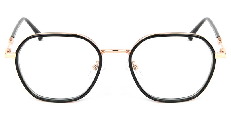 Geometric Glasses Black