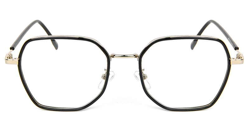 Geometric Glasses Black