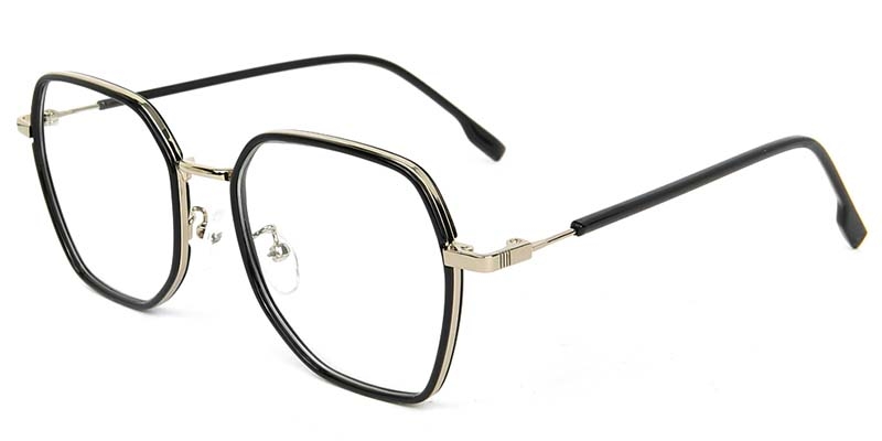 Picture of Geometric TR+Metal Black Glasses