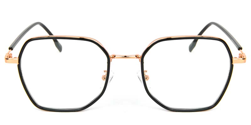 Geometric Glasses Black