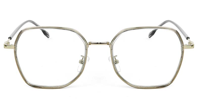 Geometric Glasses Gray