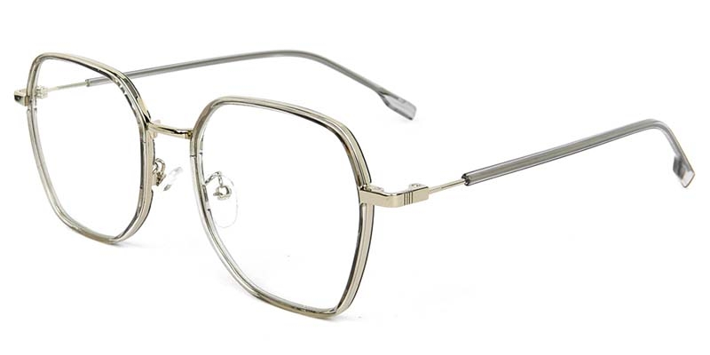 Picture of Geometric TR+Metal Gray Glasses