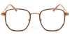 Picture of Geometric TR+Metal Brown Glasses