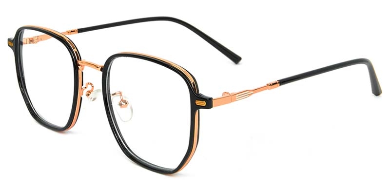 Picture of Geometric TR+Metal Black Glasses