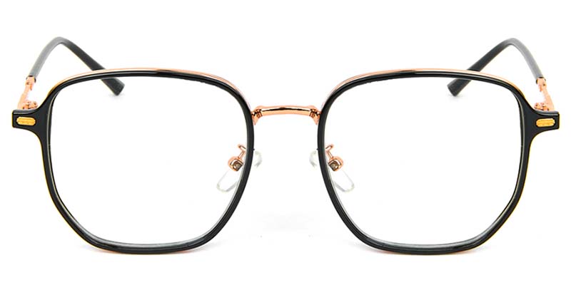 Geometric Glasses Black