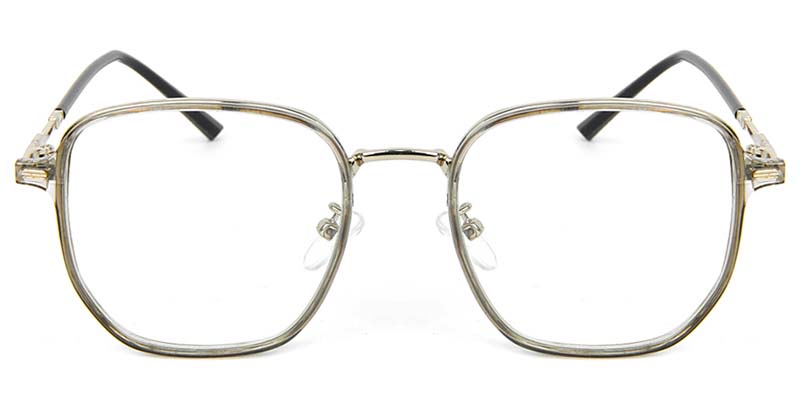 Geometric Glasses Gray