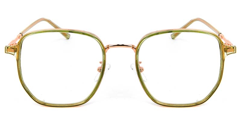 Picture of Geometric TR+Metal Green Glasses