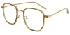Picture of Geometric TR+Metal Green Glasses