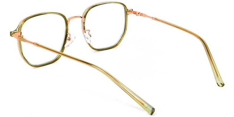Picture of Geometric TR+Metal Green Glasses