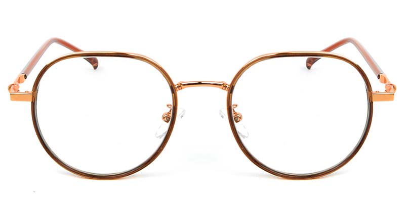 Geometric Glasses Brown