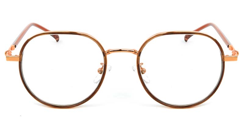 Picture of Geometric TR+Metal Brown Glasses