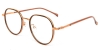 Picture of Geometric TR+Metal Brown Glasses