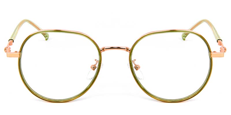 Geometric Glasses Green