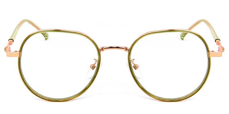 Picture of Geometric TR+Metal Green Glasses