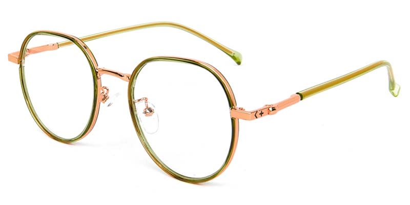 Picture of Geometric TR+Metal Green Glasses