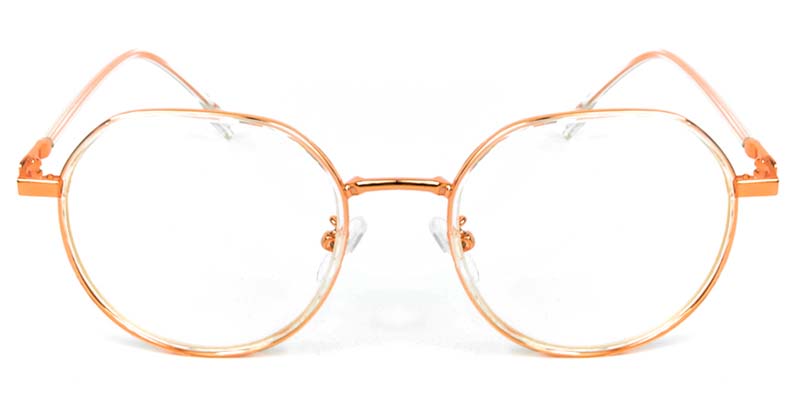 Geometric Glasses Orange