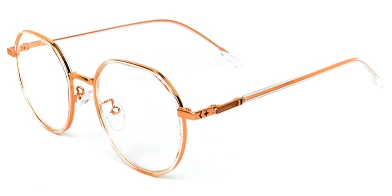 Picture of Geometric TR+Metal Orange Glasses