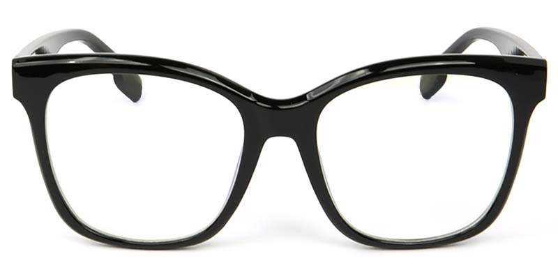 Square Glasses Black