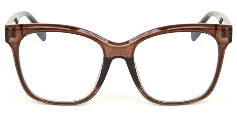 Square Glasses Brown
