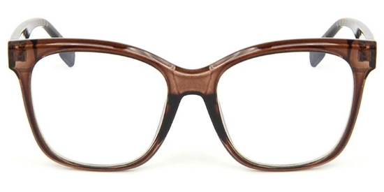 Square Brown Glasses