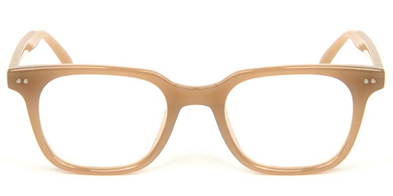 Rectangle Glasses Brown