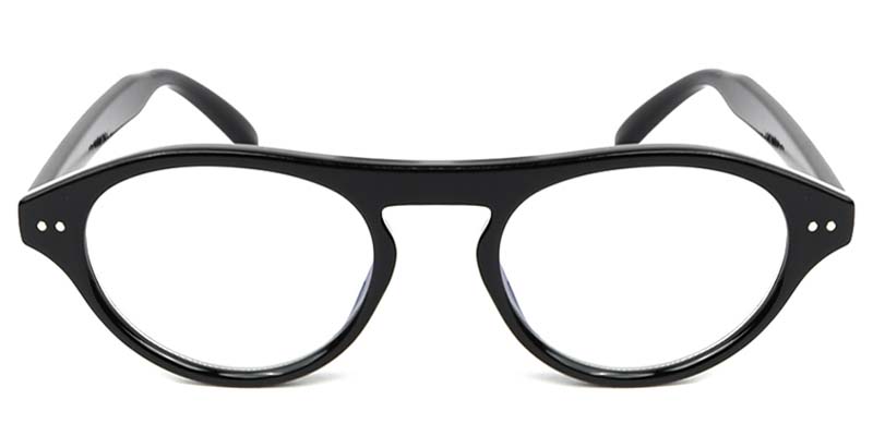 Oval Glasses Black