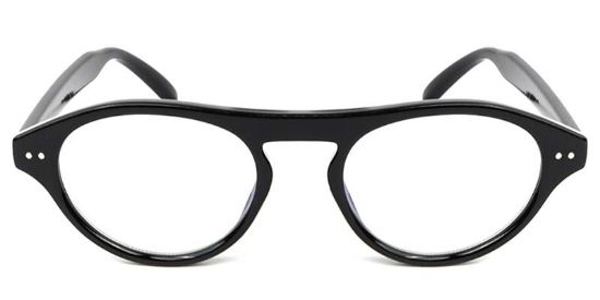 Oval Black Glasses