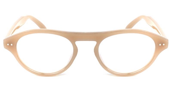 Oval Brown Glasses