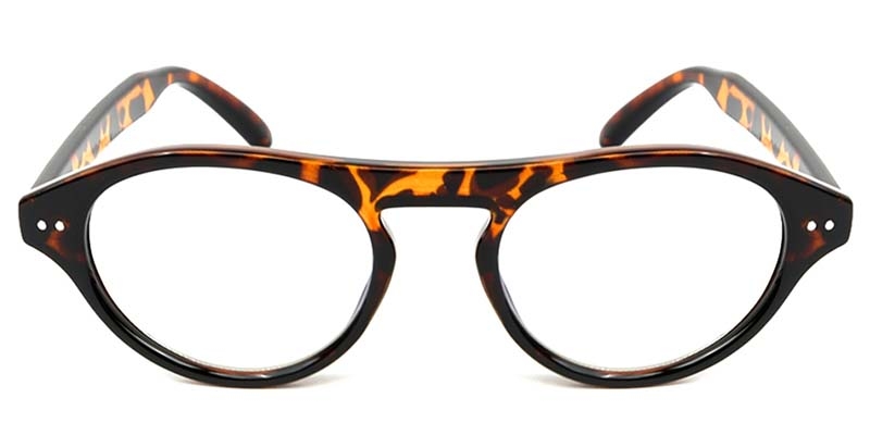 Picture of Oval Tortoiseshell Glasses