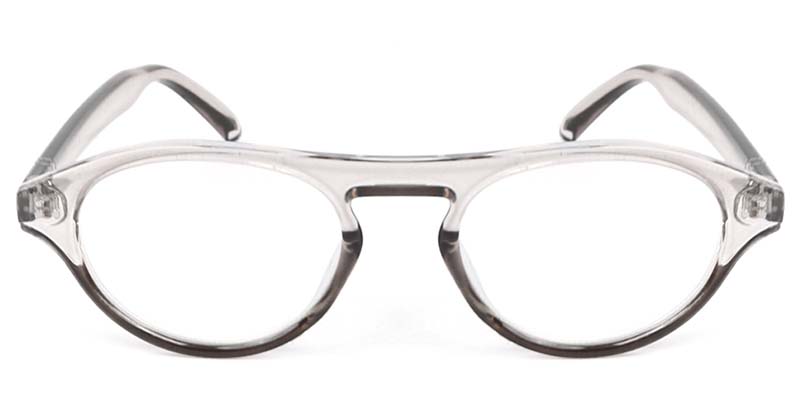 Oval Glasses Gray