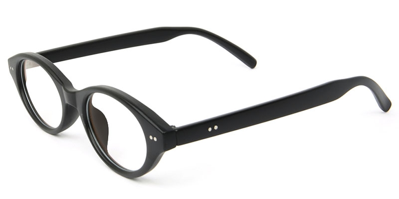 Picture of Oval Black Glasses