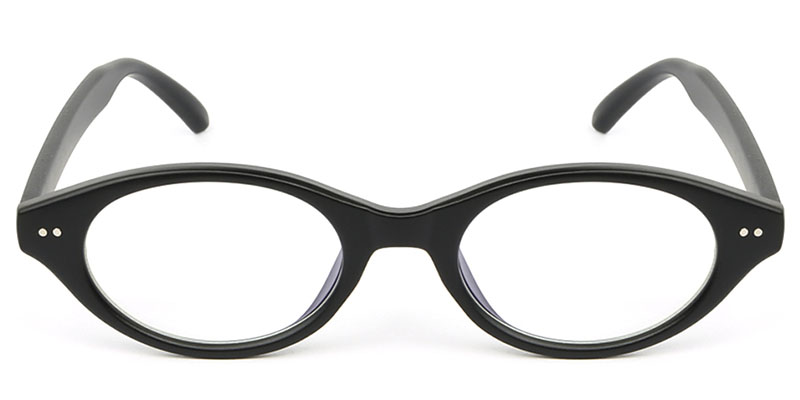 Oval Glasses Black
