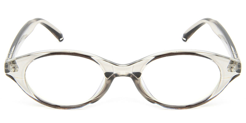 Oval Glasses Gray